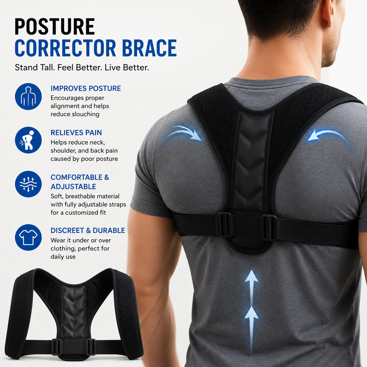 12 Posture Corrector Brace - Image 1