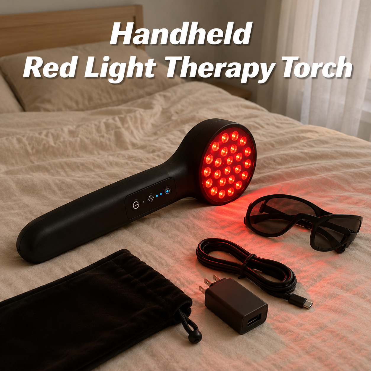 2 Handheld Red Light Therapy Torch - Image 1